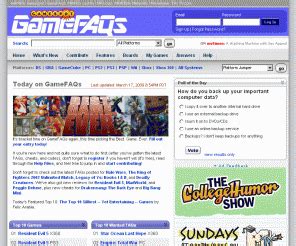 gamefaqs|PC Cheats, Reviews, FAQs, Message Boards, and More.